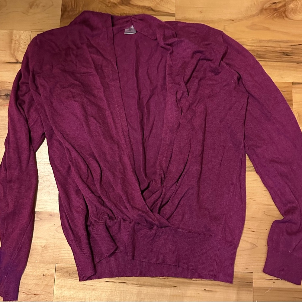 Fuschia Wrap Sweater